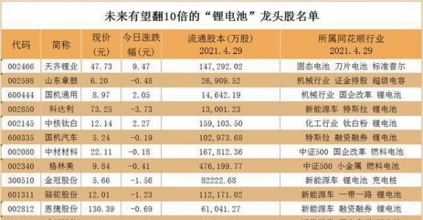 关于中国龙头股十大排行榜的信息